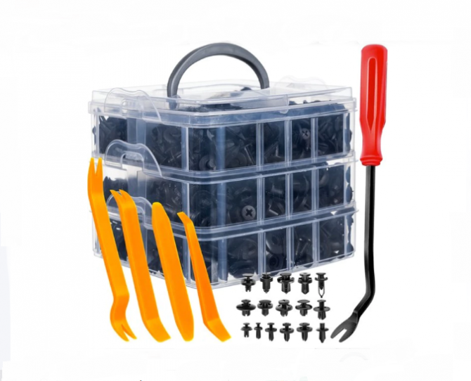 Auto klipšu komplekts