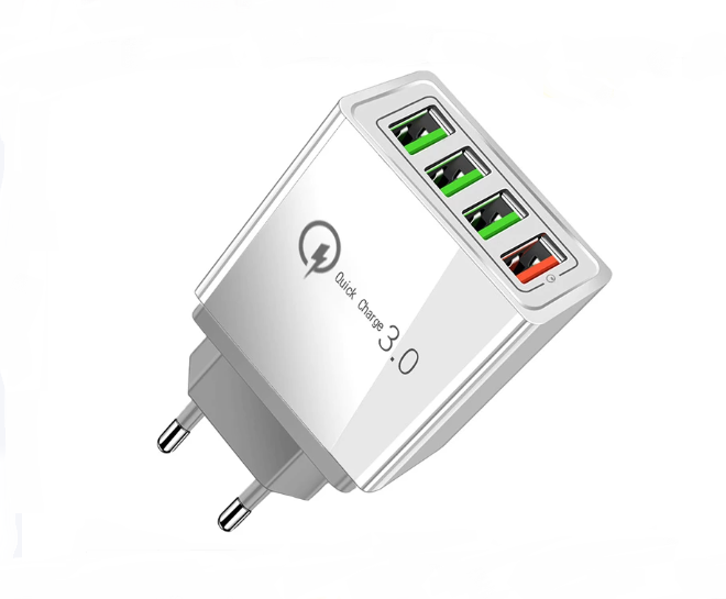Sienas lādētājs 4 USB