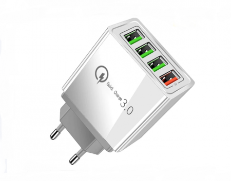 Sienas lādētājs 4 USB